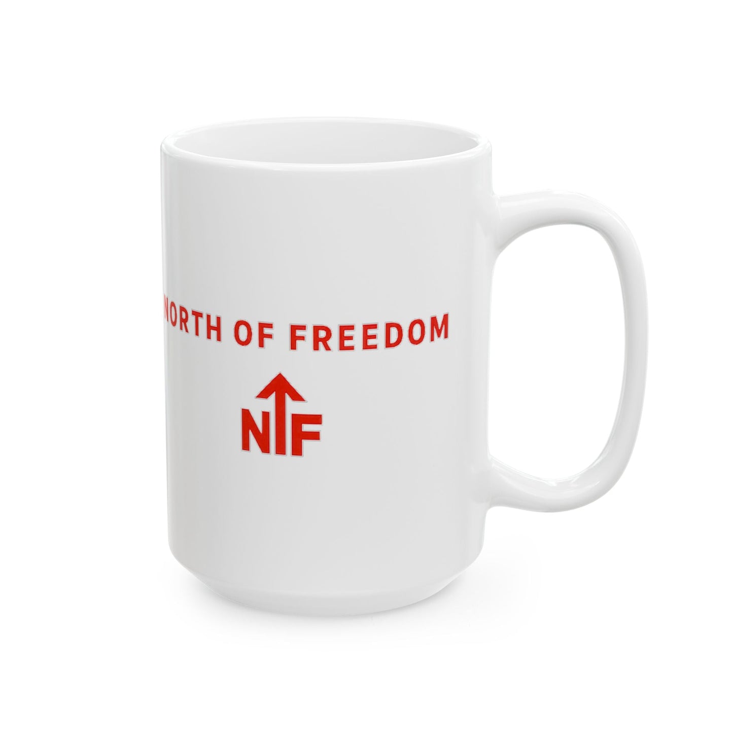 North of Freedom Ceramic Mug, (11oz, 15oz) Printify