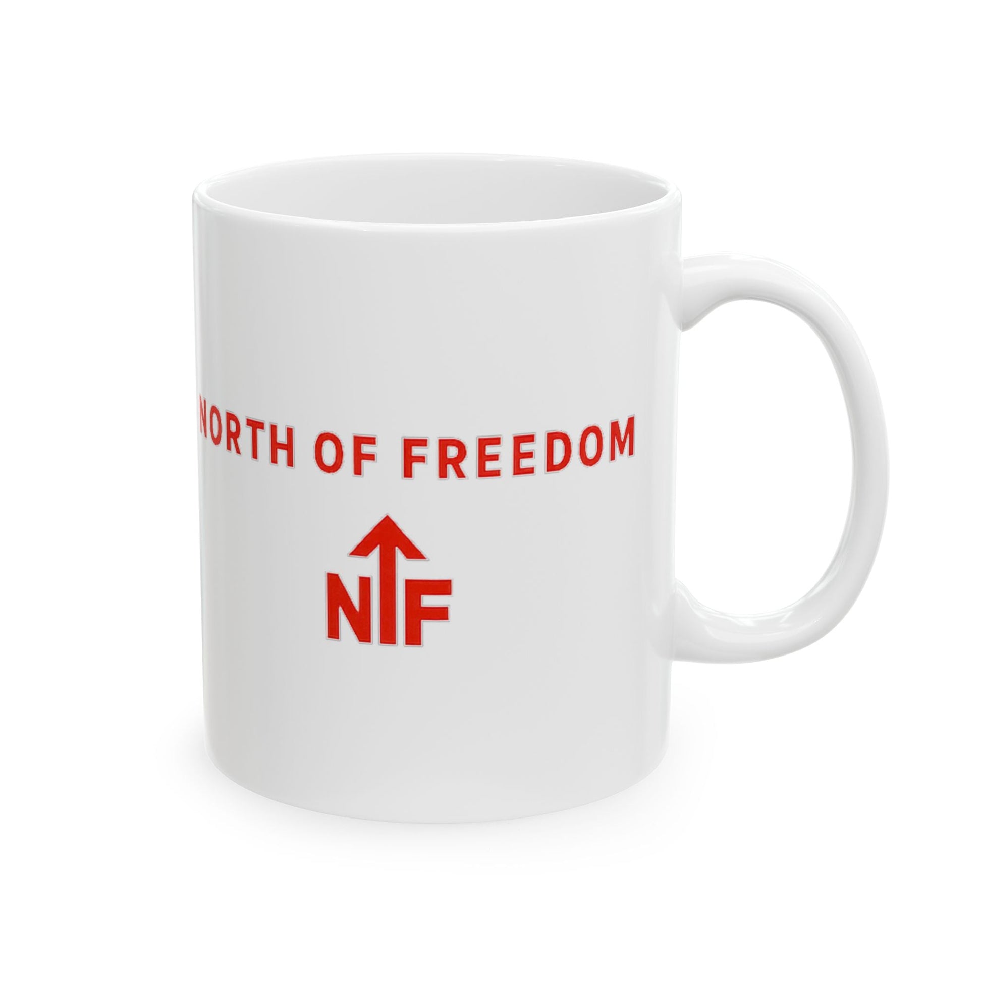 North of Freedom Ceramic Mug, (11oz, 15oz) Printify
