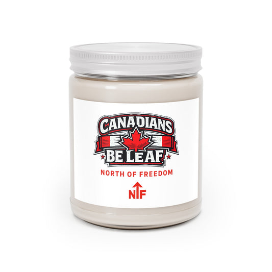 North of Freedom Be Leaf Scented Soy Candles with White Lid, 9oz Printify